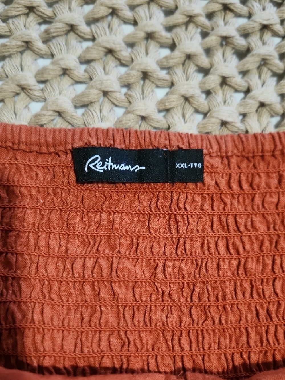 Reitmans Rust Orange Linen - Picture 3 of 8